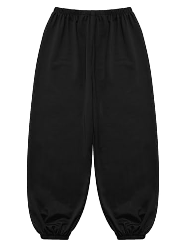 Kaerm Kids Boys Girls Pants Loose Elastic Waistband Kung Fu Pants Hip Hop Dance Pants Yoga Running Pants3