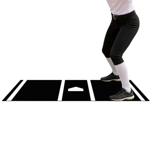 Baseball For Batting Softball Anti Slip Practice Pad 135x30x0.4cm Turf Training Swing Pitching Indoor Outdoor Backyard Home Gym 