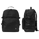 HEMSO Mochila para Hombre Mujer, Grande Mochilas para la Viaje Escolar Trabajo Deporte (Negro)