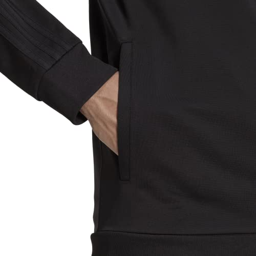 Adidas H46101 Men'S Warm-Up Tricot Regular 3-Stripes Track Jacket Black/Black X-Large thumb #4