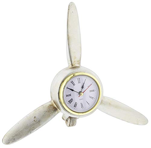 Joy of Giving Vintage Style Airplane Propeller Blades Desk Clock