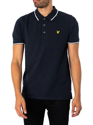 Lyle & Scott SS Polo Shirts Tipped Polo Shirt W403 Dark Navy/White, L