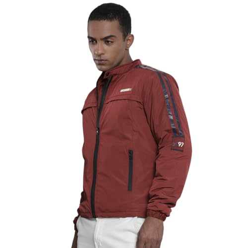 Veste rouge cerise de longueur standard XXL ample et légère