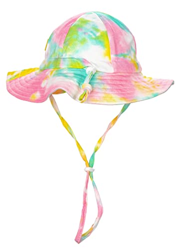 Dasmini Baby&Toddler Girl Tie Dye Wide Brim Adjustable Upf50+ Sun Hats Summer Beach Infant Kids Caps (Tie Dye5, 2-5T) #TOP1