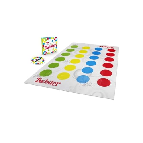 Hasbro Gaming Twister, Jeu de Société et d’Équilibre pour Enfants dès 6 Ans et Adultes, Jeu de Groupe pour Intérieur, Version Française