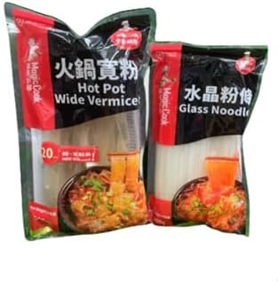 Haidilao Seabou Crystal Powder Strips, Wide Powder, Chinese Spring and Rain Pot, Ingredients, Shabu Shabu, 10.6 oz 300 g 2 Pieces