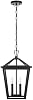 ELEGANT Lighting Frankford Lámpara Colgante para Exterior de 12 Pulgadas en Negro 2