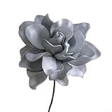 5 simulacri realistici di Gardenia per librerie, tavoli consolle o cornici a specchio, con scala proporzionale (grigio)