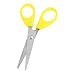 Aexit School Office Hand Tools Yellow Plastic Handle Stainless Steel Blade Shears & Scissors Scissors Tool