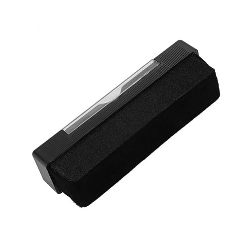 LALAFINA 2 Pack Record Brush Set Vinyl Record Cleaning Brush for Turntable Safe Non Scratch Material Black