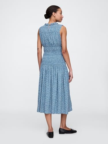 Image of Gap Women's V-sl Smocked Bodice Midi