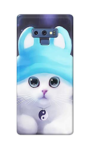 Image of Chinese Cutie Kitten Cat Big Eyes Lovely Girl Ears Hard Back Case Cover for Samsung Galaxy Note 9, SM-N960F / DS, SM-N960U, SM-N9600 / DS Back Cover -(J5) VNS2221