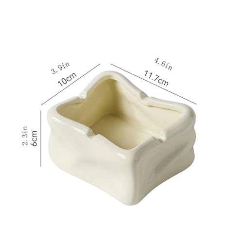Cendrier en céramique irrégulier pour bureau et décoration de balcon