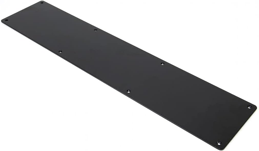 DonJo Kick Plate Factory Architectural Metal 8x28In (MBK) Matte Black
