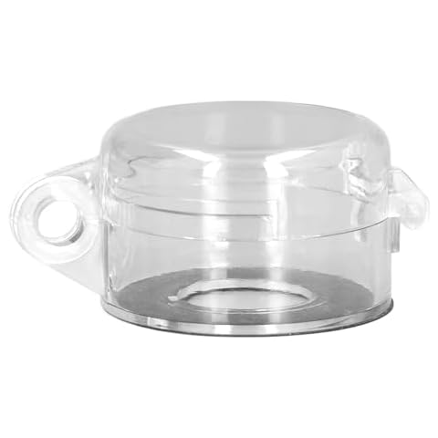 Nanddi Push Button Switch Cover, Round Plastic Emergency Stop Button Cover Protector Guard Case Clear Protective Switch Push Button Lockout Cover for 22MM Diameter Push Button Switch Cover
