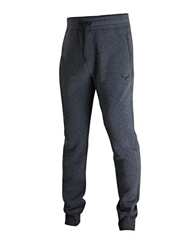 Screenshot SPORTS-A4051 Mens Premium Slim Fleece Pants Zipper Pockets - Athletic Jogger Fitness Workout Gym Sweatpants-H.Charcoal-Large