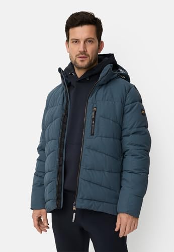camel active Herren Winterjacke mit Abnehmbarer Kapuze Tintenblau, menswear-56 – Ansicht 2