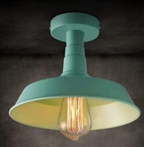 Mylights Retro Vintage Turkuaz Metal Plofonyer Tavan Avize Armatür