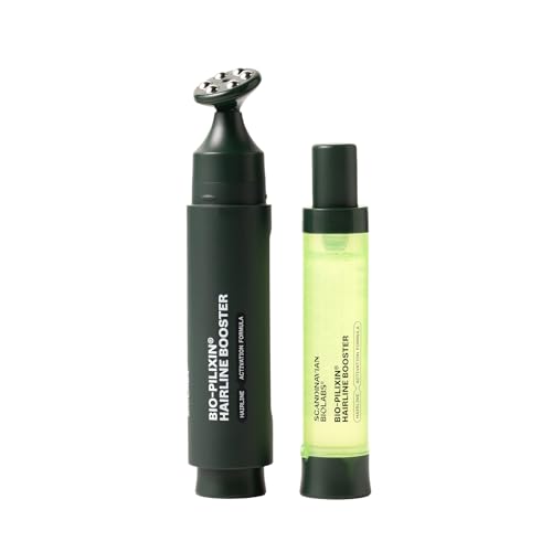Scandinavian Biolabs Bio Pilixin® Hairline Booster – fórmula activadora con aplicador masajeador, apoya la línea frontal, vegano, 15 ml