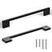 Southern Hills Black Cabinet Handles - 5 Pack - 6 1/4 Inch Screw Spacing - Modern Kitchen Hardware - Bar Drawer Pulls - SH3229-160-BLK-5