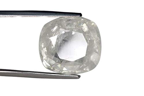 Ayush GemsCeylon White Sapphire/Safed Pukhraj 4.25 Ratti Certified Natural Gemstone