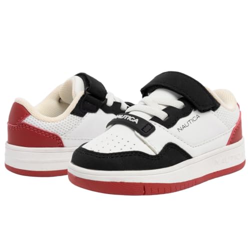 Image of Nautica Kids Adjustable Strap Shoes | Comfortable Casual Sneakers for Boys and Girls, Toddlers & Little Kids