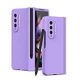 TyZHL for Samsung Galaxy Z Fold 3 5G Shockproof 360° Full Protect Hinge with S Pen Holder,with...