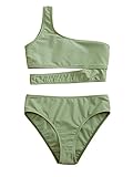 SOLY HUX Girl's Bikini Bathing Suit Two Piece Swimsuits Army Green 160