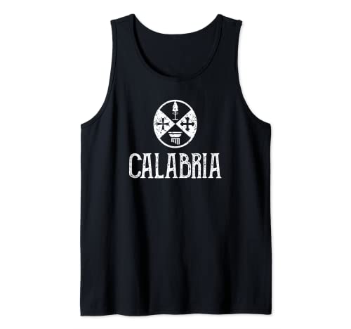 Bandeira da Calábria, com orgulho, t-shirt sem mangas
