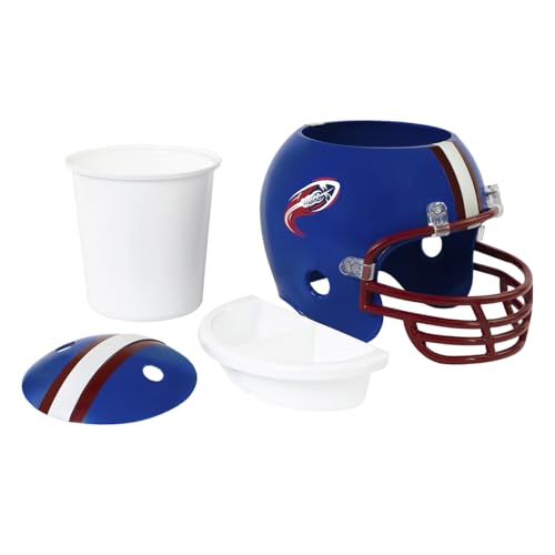Casco para aperitivos azul de Gedalabels con compartimentos para snacks 3