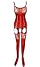 beauty's love Sexy Lace See Through Elastic Hosiery Suspender Croutchless Bodystockings