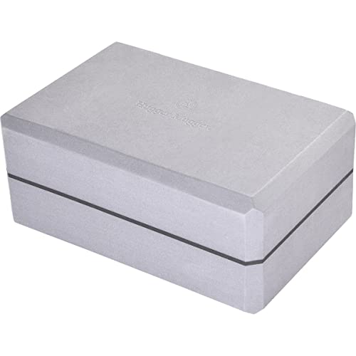 Image of Hugger Mugger 4 in. Foam Yoga Block - Strong and Stable, Beveled Edges for Comfort, Most Favored Block Size, Helps with Alignment and Support in Many Poses