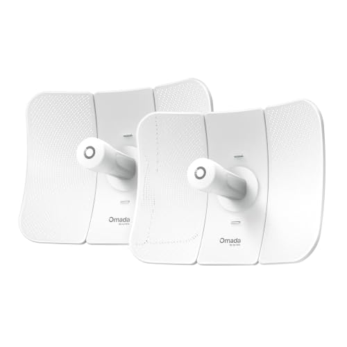 Image of TP-Link Omada Point to Point Wireless Bridge Outdoor - 5GHz, 867Mbps, PtP, 15km Range, Gigabit Port, PoE Powered, Adapter Included, IP65 Weatherproof, Preconfigured, Plug&Play (Beam Bridge 5 UR KIT)