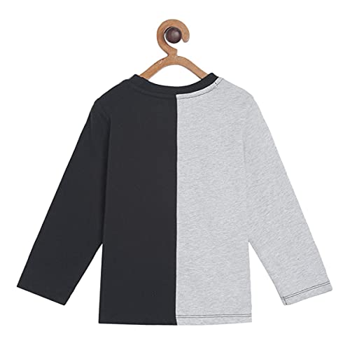 Image of miniklub Baby Round Neck Long Sleeve Knitted Cotton T-Shirt (Multi Color)