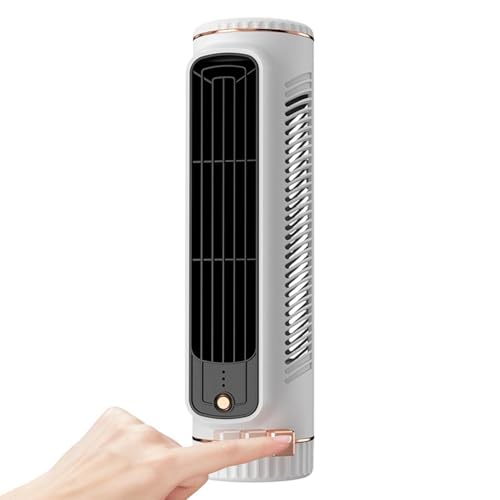 Ventilateur tour silencieux de table rechargeable à 3 vitesses