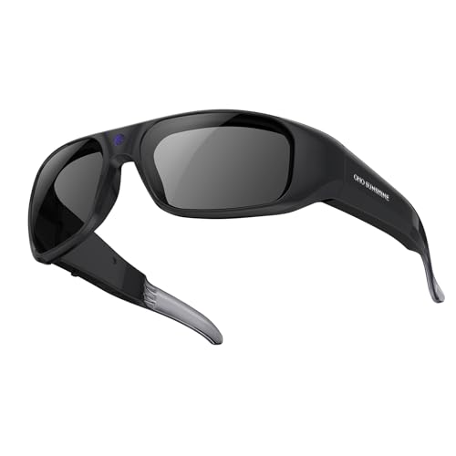 OhO sunshine Anti-Shake Stabilization 2K QHD Camera Sunglasses Record-While-Charging Water Resistant & Photochromic Lenses 128GB