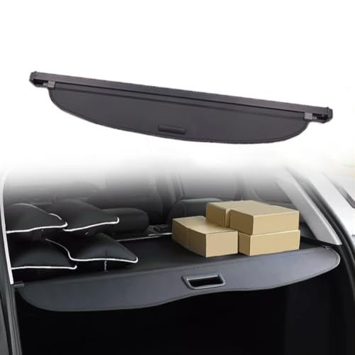 SUHNGE Car Retractable Rear Trunk Parcel Shelf for V.W Golf 8 Mk8 2022-2024, Black Cargo Cover Luggage Shade Shield, Rear Boot Trunk Parcel Load Shelf Shielding Security Panel Roller Blind