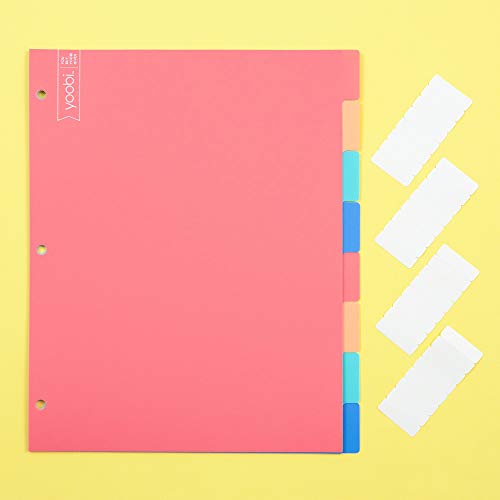 Yoobi-Dividers-8-Tab-Multicolor-Variety-Pack-of-4-Fits-in-a-Standard-3-ring-Binder