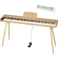 TORTE 電子ピアノ 88鍵盤 TDP-SP03WL ライトブラウン Amazon | TORTE トルテ 電子ピアノセット 木目調 スリムデザイン 88