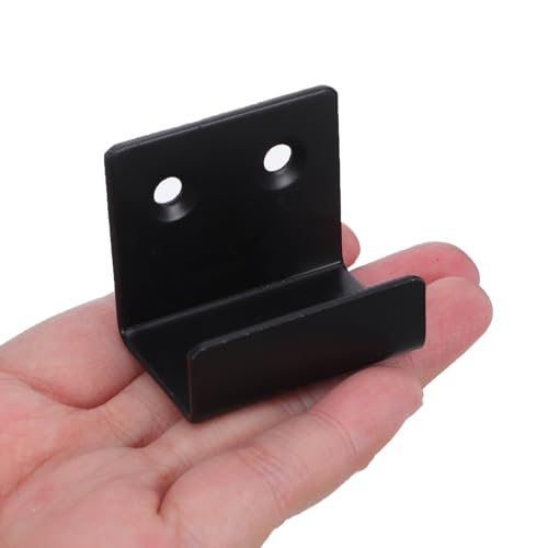 Gancho resistente sin taladro de acero inoxidable negro y soporte para azulejos 5