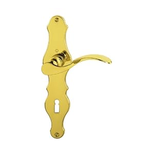 Hoppe Weimar Langschildgarnitur Messing Türklinke 72mm