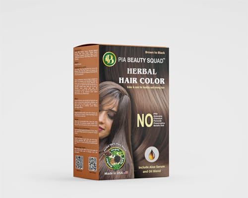 Chemical Free plant base Herbal Hair Color for light brown- dark brown-black Natural Hair dye l Gray Coverage | 100 grams color mix, indigo. NO AMMONIA, NO PPD,...