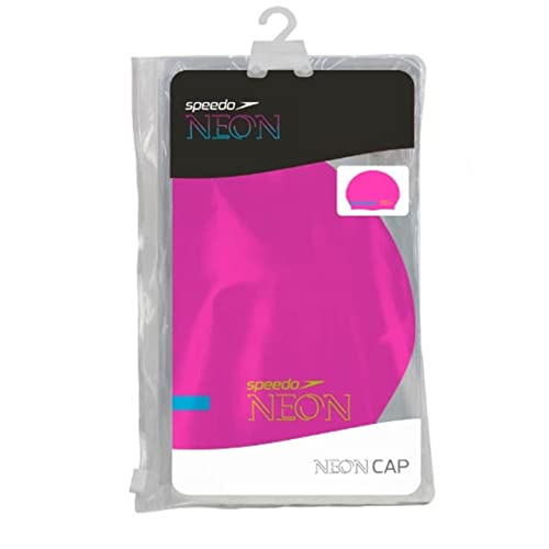 Speedo Flat Cap Neon, Touca de Natação Unissex, Rosa (Pink), Único