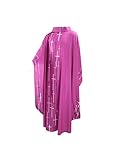 MYAYD Church Pastor Celebrant Chasuble Priest Vintage Robe Gown Cape Cassock Clergy Pulpit Altar Server Vestment Men Women (Purple)