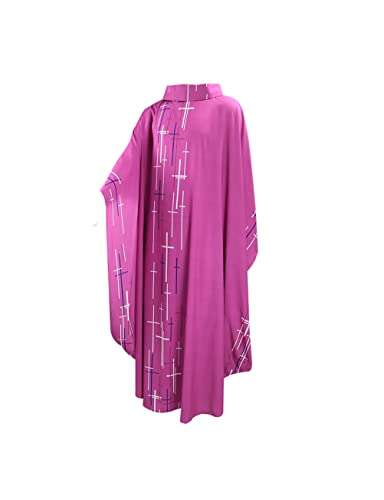 MYAYD Church Pastor Celebrant Chasuble Priest Vintage Robe Gown Cape Casscock Clergy Pulpit Altar Server Vestment Men Women