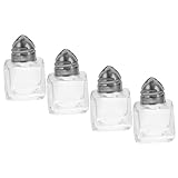 Warmhm 4 Stück Teiliges Gewürzstreuer Löchern für Salz Pfeffer und Gewürze Bruchsicher...