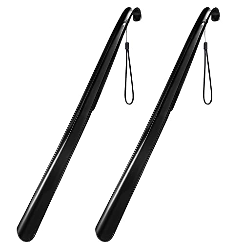 2-Stück Schuhlöffel, Schuhlöffel Lang 23"/58cm - Superstarker Kunststoff, Ergonomisches Design, Bequem und Leicht zu Verstauen, Geeignet für EU Männer, Frauen, Kinderund Senioren Cover