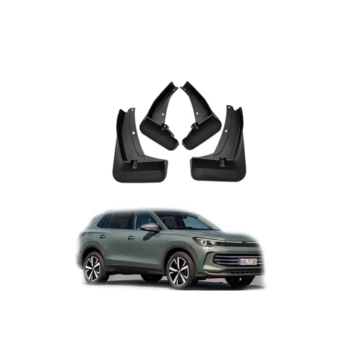 Image of Car Mud Flaps Mudguard for 2025 VW Tiguan R-Line 2017-2024 Front and Rear Mudflaps Splash Guards Heavy Duty Flares 4-PC Auto Accessories Not compatible with Tiguan Highline R-line,Send 1 Wash Towel
