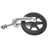 Beaupretty Ruedas Delanteras Soporte y Rodamientos para Silla de Ruedas, Horquilla para Reemplazo