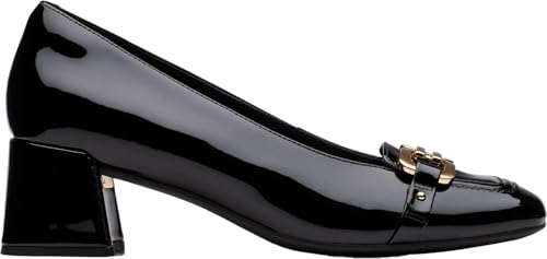 Clarks - Womens Nyta 45 Court Shoes, Color Black Patent, Size: 8.5 M US